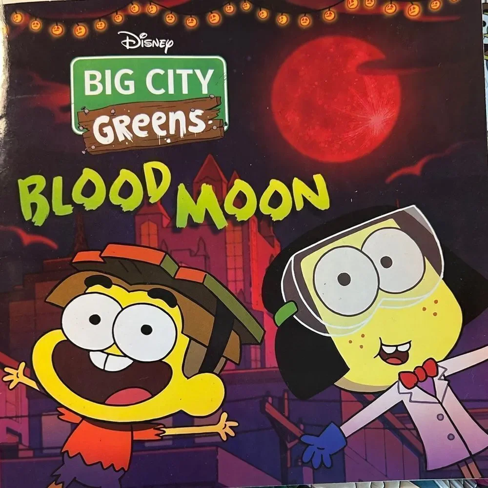 Disney’s Big City Greens Blood Moon 🌕 Book 📕 +Stickers! Halloween 👻 🎃 Story